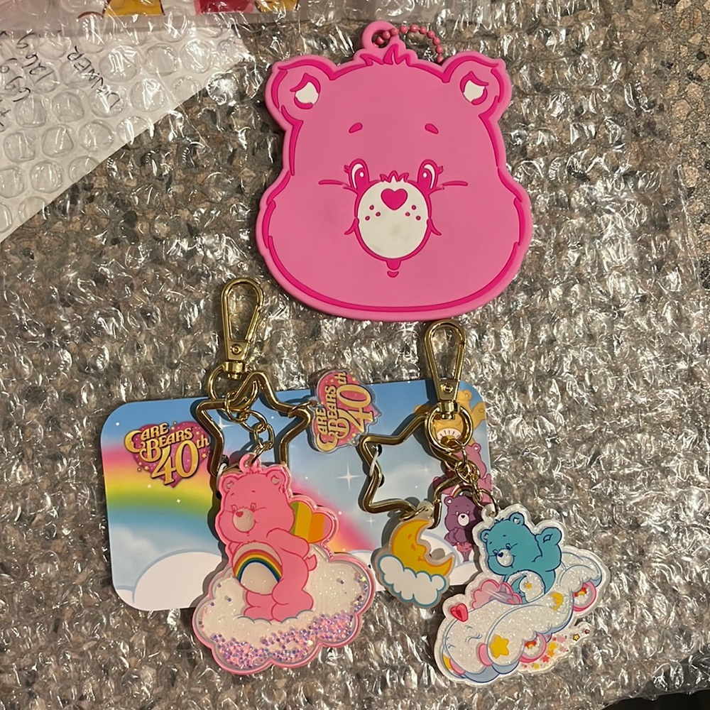 Care Bear Keychains(2)& Chain mirror Bundle!!